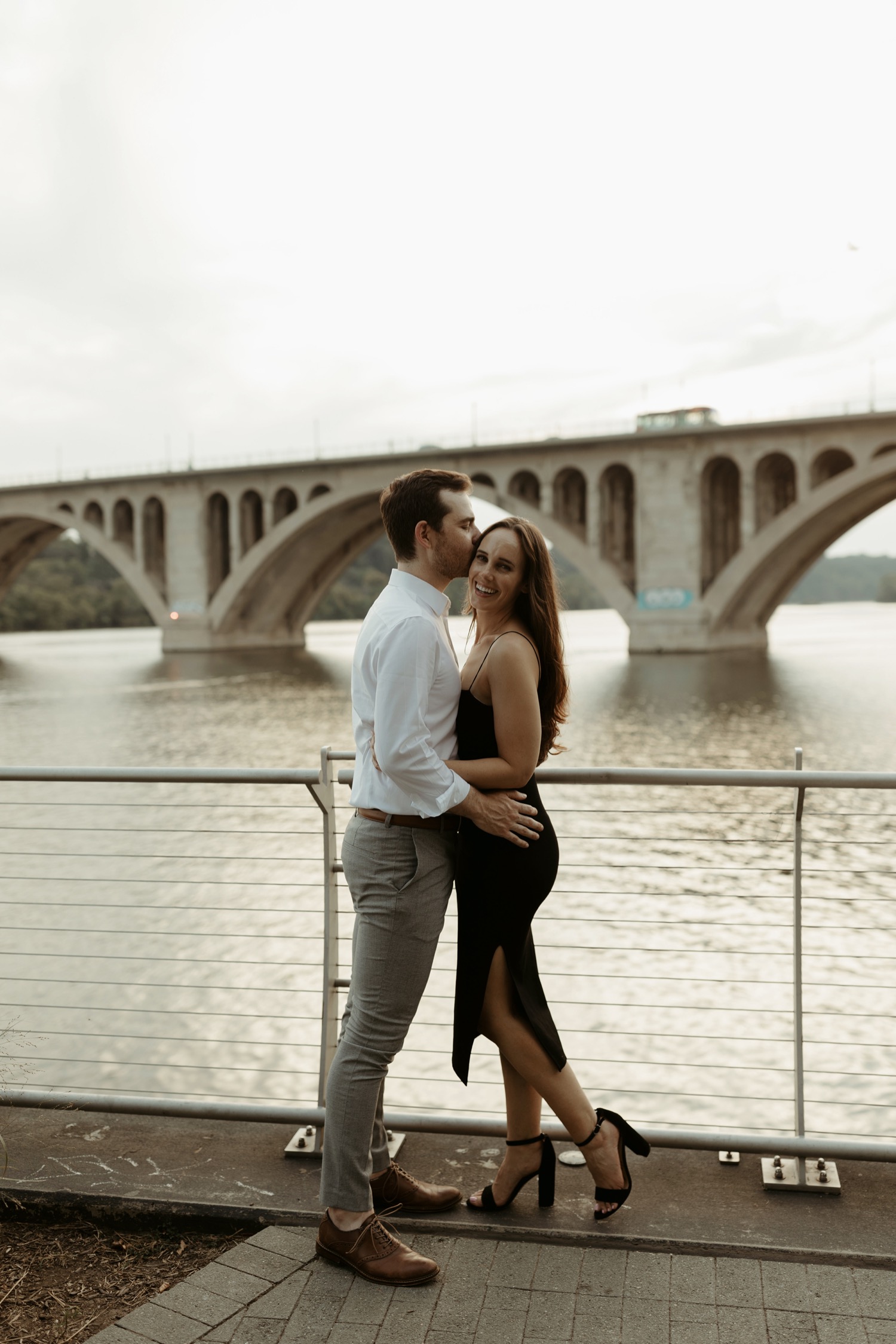 couple engagement photos in Georgetown