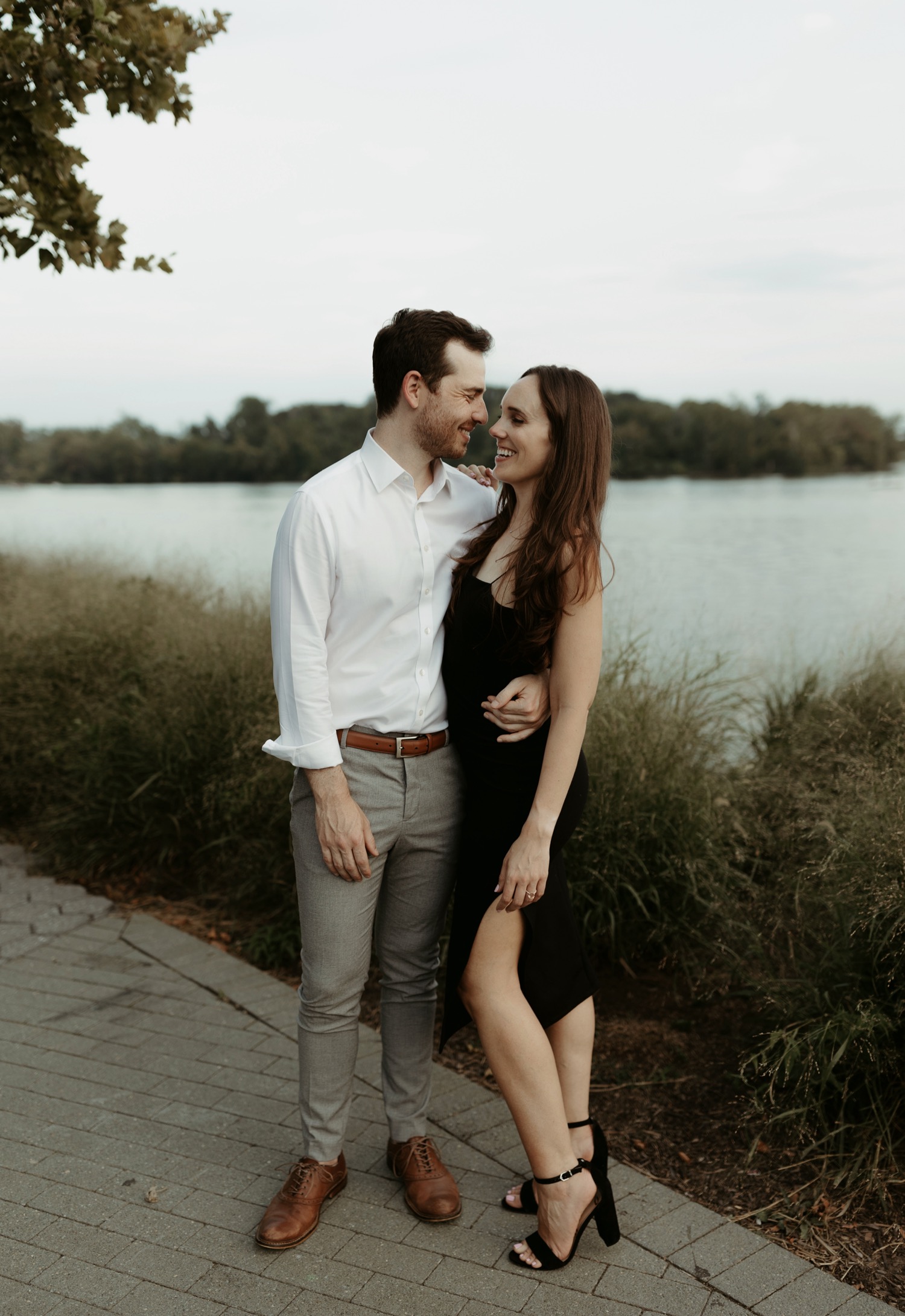 couple engagement photos in Georgetown