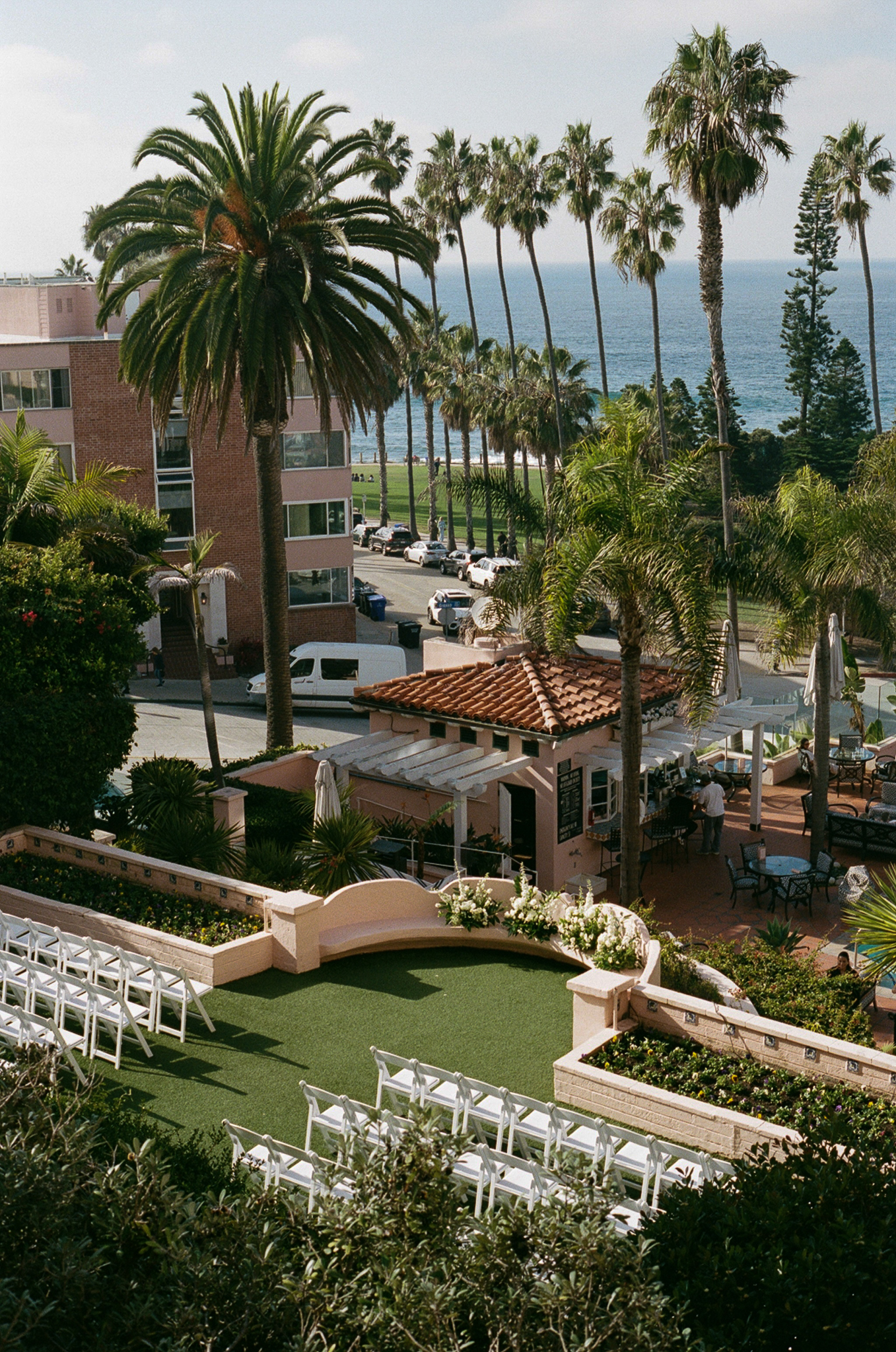 A La Valencia wedding in La Jolla California with ocean views and coastal elegance