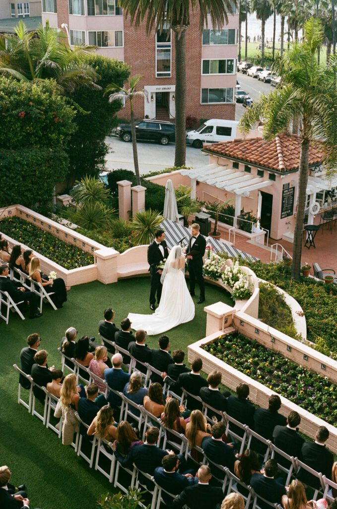 La jolla coastal wedding ceremony