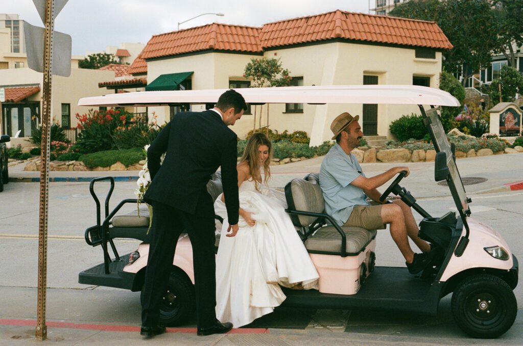 La jolla bride and groom