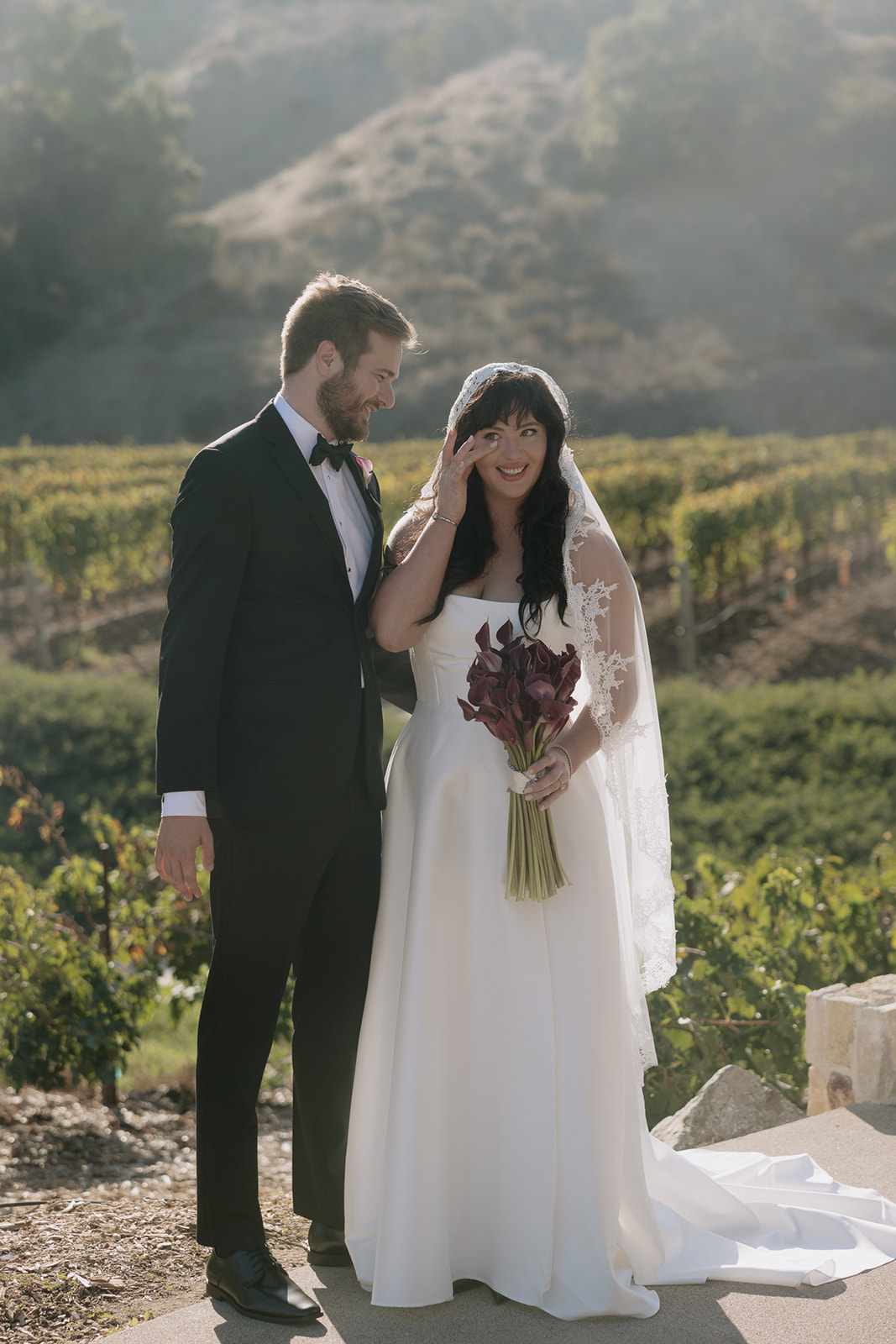 Wedding Couple at monserate winery