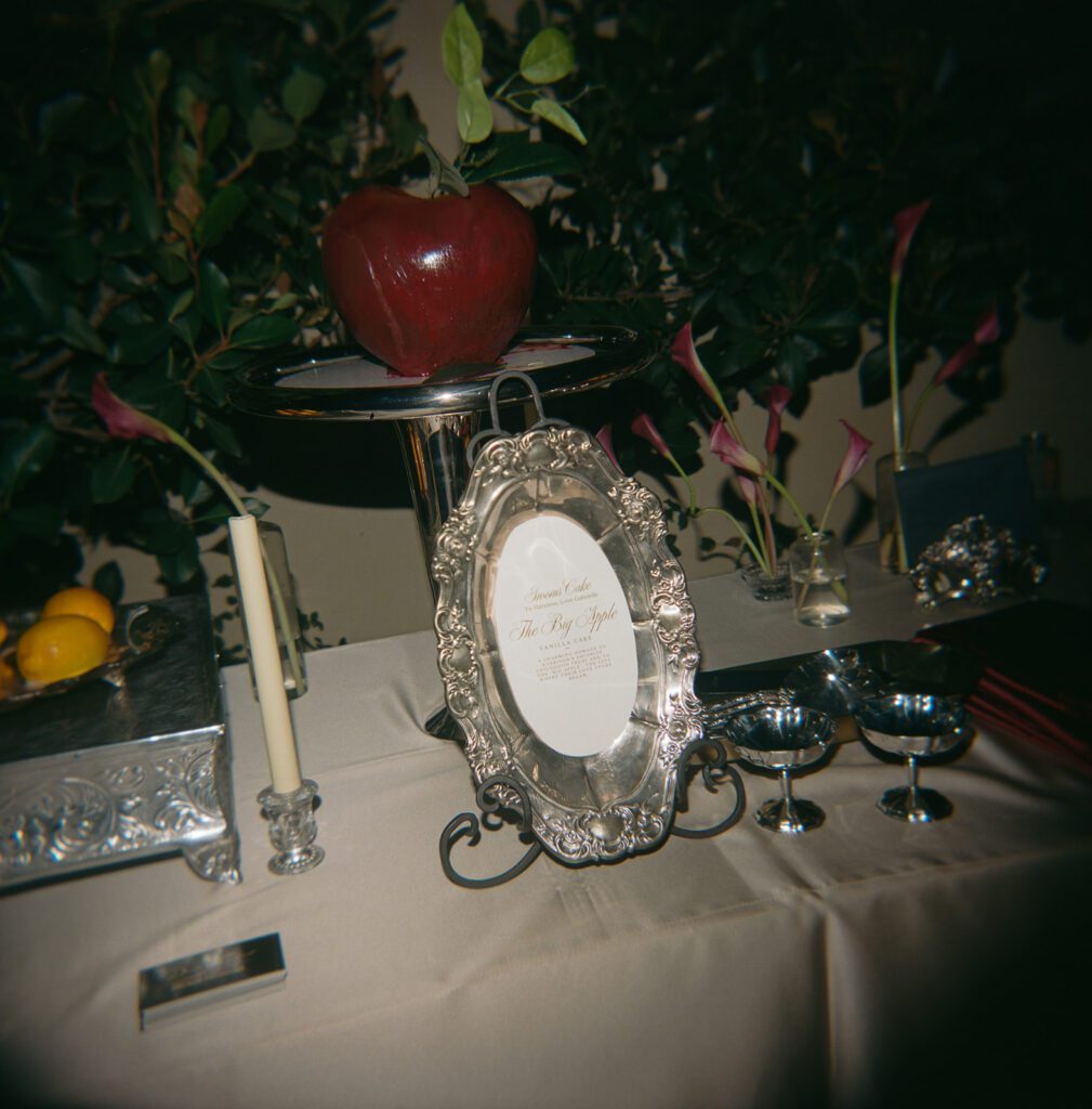 Creative dessert display at Monserate Winery wedding reception in Fallbrook