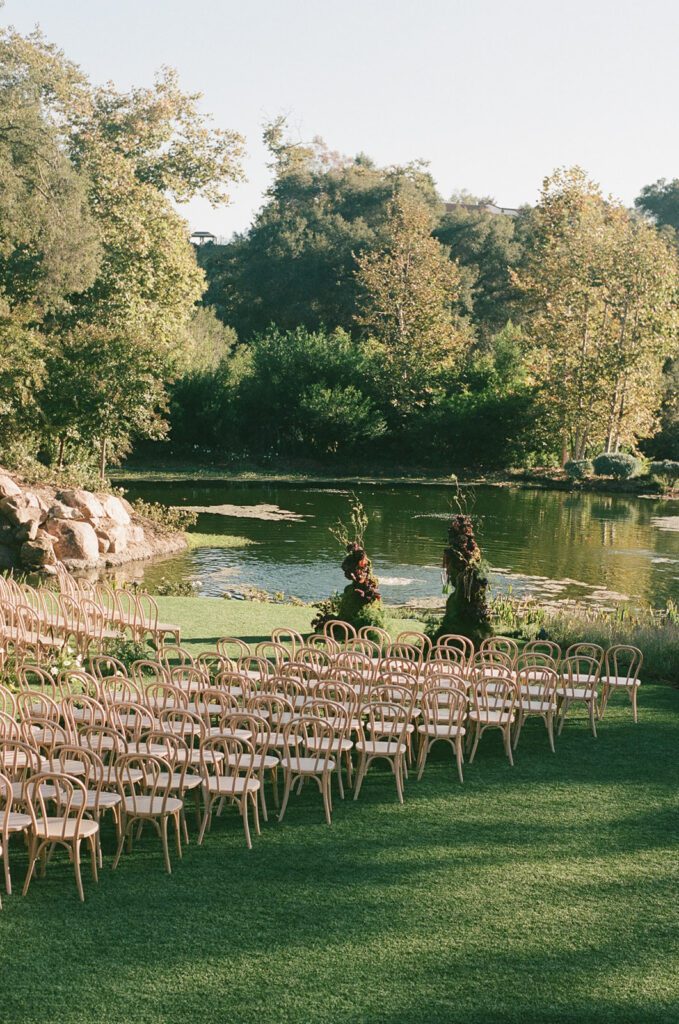 A monserate winery wedding ceremony on film